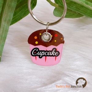 Cupcake Series 3 - Resin Personalized/Customized Name ID Tags for Dogs and Cats with Name and Contact Details