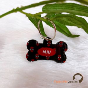 Spiderman Series 3 - Resin Personalized/Customized Name ID Tags for Dogs and Cats with Name and Contact Details