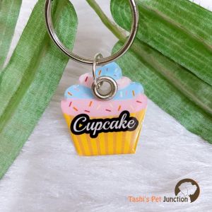 Cupcake Series 2 - Resin Personalized/Customized Name ID Tags for Dogs and Cats with Name and Contact Details