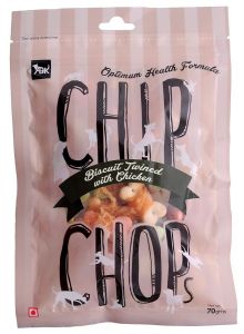 Chip Chops Biscuit Twined with Chicken, 70 gms - Dog Treat
