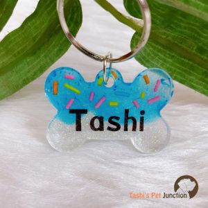 Ice cream - Resin Personalized/Customized Name ID Tags for Dogs and Cats with Name and Contact Details