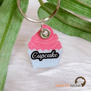 Cupcake Series 1 - Resin Personalized/Customized Name ID Tags for Dogs and Cats with Name and Contact Details