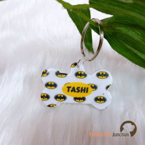 Batman Series 3 - Personalized/Customized Name ID Tags for Dogs and Cats with Name and Contact Details