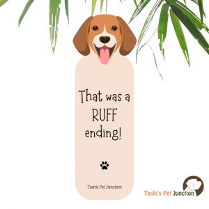 Customized Pet Quote Bookmarks | Unique Cute Handmade Resin Personalized Book Accessories | Gift for Dog Cat Mom Dad, Kids, Students, Book Reader Lover | Beagle Head Cream Beige RUFF Ending | Pawfect Beagle Reads RUFF Tales Ending - Beagle Face