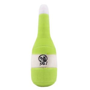 Plush Squeaky Chew Interactive Pet Toys For Your Pups, Dogs, Kittens and Cats - Bottle