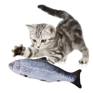 Plush Scratching Chewing Teeth Grinding Catnip Funny Interactive Toys for Kittens and Cats - Fish Shaped