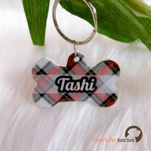 Christmassy Tag Series 16 - Personalized/Customized Name ID Tags for Dogs and Cats with Name and Contact Details