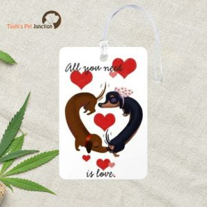 Personalized Resin Luggage Tag Keychain | Custom Luggage Bag Tag for Pet Lover | Carryon Luggage Tag | Paws of Love Travel Tag | All You Need is Paws | Furry Heart Travel Tag | Love Unleashed Travel Tag | Two Paws One Heart - Heartfelt Paws Luggage Tag