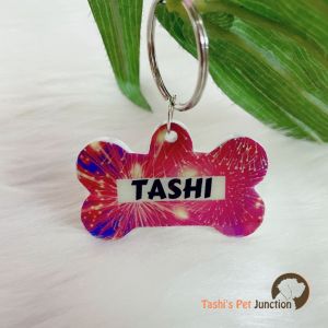 Firecrackers in the Sky - Personalized/Customized Name ID Tags for Dogs and Cats with Name and Contact Details