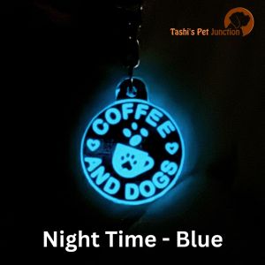 Personalized Pet Keychain | Custom Cat Keychain | Resin Acrylic Dog Keychain | Dog Memorial Gift | Radiant Glow In The Dark Keychain | Luminous Radium Pet Parent Charm | Glow Pet Lover Keychain | Paw-sitive Brew Keychain - Caffeine & Canines Keychain