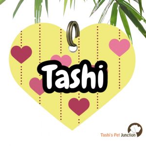  Customized Engraved Pet Name Collar Tags | Unique Cute Resin Dog ID Tags | Personalized Cat ID Tags | Heart Shaped Tags | Hearts in the Air Polka Love Heart ID | Sunny Hearts Dangle Hearts Pink Drop Love ID | Hanging Hearts Heart Drops - Hanging Hearts