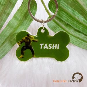 Hulk Series 3 - Resin Personalized/Customized Name ID Tags for Dogs and Cats with Name and Contact Details