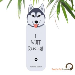 Customized Pet Quote Bookmarks | Unique Cute Handmade Resin Personalized Book Accessories | Gift for Dog Cat Mom Dad, Kids, Students, Book Reader Lover | Husky I WUUF Reading | Dog Lover’s Cute Reading Companion | Custom Husky Dog Face - Husky Face