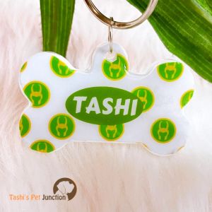 Personalized/Customized Name ID Tags | Cute Resin Dog Tags | Unique Dog ID Tags | Personalized Cat ID Tags | Engraved Dog ID Tags | Dog Collar Tags | Comic Superhero Pet ID Tags | Marvel DC Dog Tags | Gift Ideas for a Dog Cat Parent - Loki Name ID Tag 2