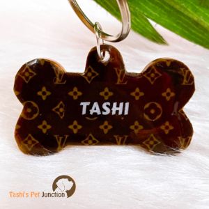Personalized/Customized Name ID Tags | Cute Resin Dog Tags | Unique Dog ID Tags | Personalized Cat ID Tags | Engraved Dog ID Tags | Designer Brands Dog ID Name Tags | Dog Collar Tags | Gift Ideas for a Dog Cat Parent - Louis Vuitton 2