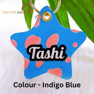 Personalized/Customized Name ID Tags | Cute Resin Dog Tags | Unique Dog ID Tags | Personalized Cat ID Tags | Engraved Dog ID Tags | Rainbow Multicolour Dog ID Name Tags | Dog Collar Tags | Gift Ideas for a Dog Cat Parent - Colour Splash