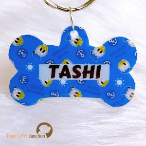 Personalized/Customized Name ID Tags | Disney Cartoon Theme | Cute Resin Dog Tags | Unique Dog ID Tags | Personalized Cat ID Tags | Engraved Dog ID Tags | Dog Collar Tags | Gift Ideas for a Dog Cat Parent - Donald Duck