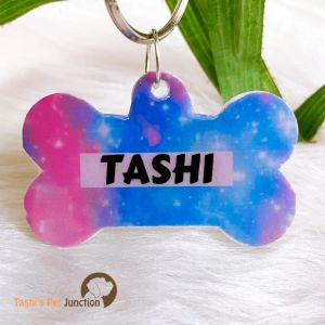 Personalized/Customized Name ID Tags | Cute Resin Dog Tags | Unique Dog ID Tags | Personalized Cat ID Tags | Engraved Dog ID Tags | Dog Collar Tags | Gift Ideas for a Dog Cat Parent - A View In Space