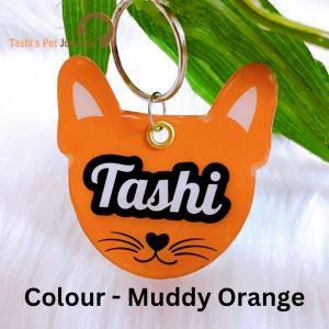 Customized Engraved Pet Name Collar Tags | Unique Cute Resin Dog ID Tags | Personalized Cat ID Tags | Pawfect Pup Face ID Tag | Whisker Wonder Pet ID | Furry Friend Face Tag | Pup Identity Charm | Snout & Whiskers Pet Tag - Doggo Face Name Tag