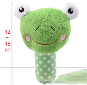 Plush Squeaky Chew Interactive Pet Toys For Your Pups, Dogs, Kittens and Cats - Green Frog