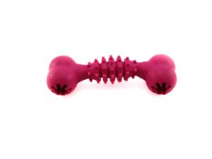 Rubber Bone with Spike Chewing Dog Toy