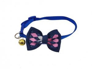 Canine Fancy Nylon Collar with bow and Bell for Dogs and Cats, Small