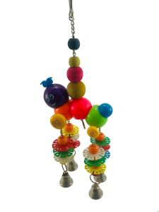 Hanging Chew Bird Toys for for Parrots, African Greys, Budgies, Cockatiels, Parakeets, Lovebirds - Style 3