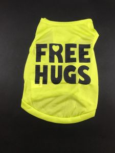 Cotton T-Shirt for Dogs and Cats - Free Hugs (Pet Clothing)