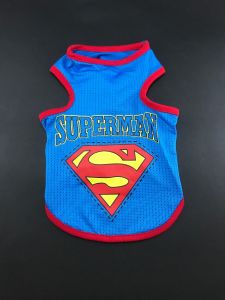 Cotton T-Shirt for Dogs and Cats - Superman Mesh Vest (Pet Clothing)