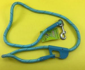 Adjustable Rope Leash for Dogs with Adjustable Handle, Blue