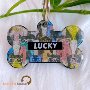 Personalized/Customized Name ID Tags | Cute Resin Dog Tags | Unique Dog ID Tags | Personalized Cat ID Tags | Engraved Dog ID Tags | Dog Collar Tags | Gift Ideas for a Dog Cat Parent - Meow in Alley