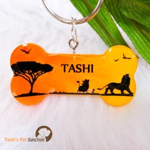 Personalized/Customized Name ID Tags | Disney Cartoon Cute Resin Dog Tags | Unique Dog ID Tags | Personalized Cat ID Tags | Engraved Dog ID Tags | Disney Theme Dog ID Name Tags | Dog Collar Tags | Gift Ideas for a Dog Cat Parent - The Lion King Nala Movie