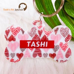 Personalized/Customized Name ID Tags | Cute Resin Dog Tags | Unique Dog ID Tags | Personalized Cat ID Tags | Engraved Dog ID Tags | Dog Collar Tags | Gift Ideas for a Dog Cat Parent - Rich in Hearts