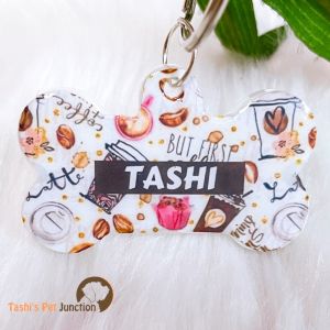  Personalized/Customized Name ID Tags | Food Theme Foodie | Cute Resin Dog Tags | Unique Dog ID Tags | Personalized Cat ID Tags | Engraved Dog ID Tags | Dog Collar Tags | Gift Ideas for a Dog Cat Parent - High on Caffeine