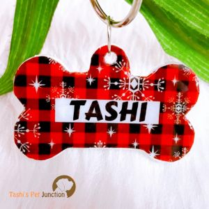 Personalized/Customized Name ID Tags | Seasonal Holiday Tags | Cute Resin Dog Tags | Unique Dog ID Tags | Personalized Cat ID Tags | Engraved Dog ID Tags | Dog Collar Tags | Gift Ideas for a Dog Cat Parent - Christmas Theme 2