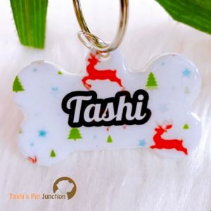 Personalized/Customized Name ID Tags | Seasonal Holiday Tags | Cute Resin Dog Tags | Unique Dog ID Tags | Personalized Cat ID Tags | Engraved Dog ID Tags | Dog Collar Tags | Gift Ideas for a Dog Cat Parent - Christmas Theme 8