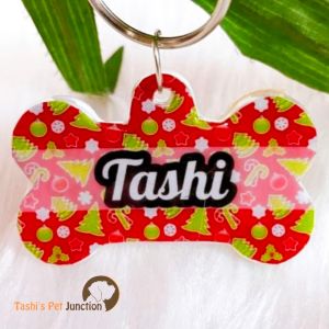 Personalized/Customized Name ID Tags | Seasonal Holiday Tags | Cute Resin Dog Tags | Unique Dog ID Tags | Personalized Cat ID Tags | Engraved Dog ID Tags | Dog Collar Tags | Gift Ideas for a Dog Cat Parent - Christmas Theme 9