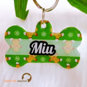  Personalized/Customized Name ID Tags | Seasonal Holiday Tags | Cute Resin Dog Tags | Unique Dog ID Tags | Personalized Cat ID Tags | Engraved Dog ID Tags | Dog Collar Tags | Gift Ideas for a Dog Cat Parent - Christmas Theme 20