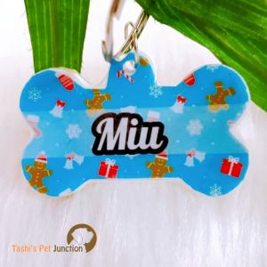 Personalized/Customized Name ID Tags | Seasonal Holiday Tags | Cute Resin Dog Tags | Unique Dog ID Tags | Personalized Cat ID Tags | Engraved Dog ID Tags | Dog Collar Tags | Gift Ideas for a Dog Cat Parent - Christmas Theme 21
