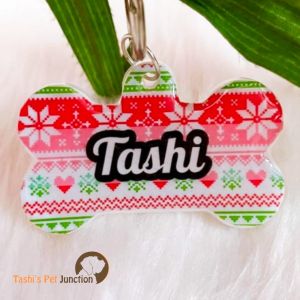 Personalized/Customized Name ID Tags | Seasonal Holiday Tags | Cute Resin Dog Tags | Unique Dog ID Tags | Personalized Cat ID Tags | Engraved Dog ID Tags | Dog Collar Tags | Gift Ideas for a Dog Cat Parent - Christmas Theme 24