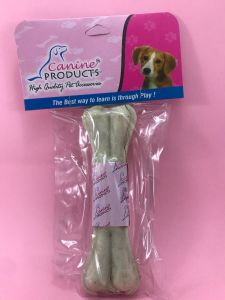 Canine Rawhide Pressed Chew Dog Bone - 6 inch, 1 Piece