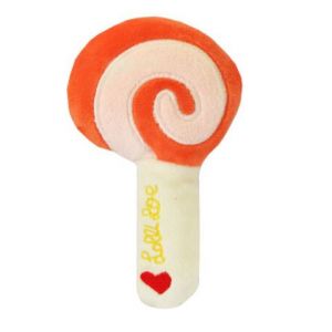 Plush Squeaky Chew Interactive Pet Toys For Your Pups, Dogs, Kittens and Cats - Lollipop