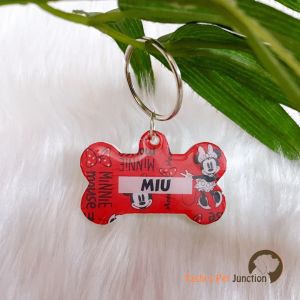 Minnie in the House - Personalized/Customized Name ID Tags for Dogs and Cats with Name and Contact Details