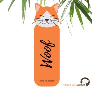  Customized Pet Quote Bookmarks | Unique Cute Handmade Resin Personalized Book Accessories | Gift for Dog Cat Mom Dad, Kids, Students, Book Reader Lover | Orange Playful Foxy WOOF Woofmark Fox Edition | Unique Custom Fox Head WOOF & Whiskers - Orange Foxy