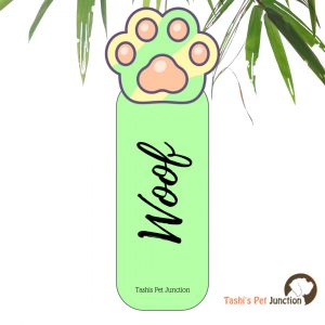 Customized Pet Quote Bookmarks | Unique Cute Handmade Resin Personalized Book Accessories | Gift for Dog Cat Mom Dad, Kids, Students, Book Reader Lover | Pawfect Pages Wag & Read Woof & Words Paw Prints of Love | Tail-Wagging Tales - Pastel Dark Green Paw