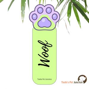 Customized Pet Quote Bookmarks | Unique Cute Handmade Resin Personalized Book Accessories | Gift for Dog Cat Mom Dad, Kids, Students, Book Reader Lover | Pawfect WOOFmark Wag & Read Pawmark | Whiskers Pawprint Page Saver Pawmark - Pastel Light Green Paw