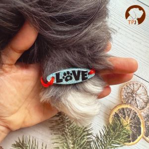 Personalized pet love paw print resin pet Rakhi for dogs & cats with customization