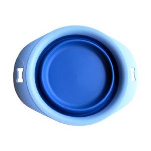 Foldable Silicone Travel Bowl with Tray