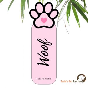  Customized Pet Quote Bookmarks | Unique Cute Handmade Resin Personalized Book Accessories | Gift for Dog Cat Mom Dad, Kids, Students, Book Reader Lover | Pink Black Pet Lover’s Paw Heart Woof | Pawfect Love Woof & Love Paw Dog Mom Woof - Pink Heart Paw