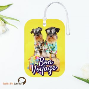 Personalized Resin Luggage Tag Keychain | Custom Luggage Bag Tag for Pet Lover | Carryon Luggage Tag | Pawfect Journey Luggage Tag | Bon Voyage Pet Travel Tag | Travel Buddy Paws Luggage Tag | Paw & Suitcase Adventure Tag - Bon Voyage Paws Tag